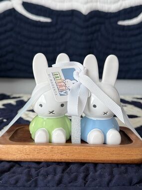 Magenta Bunny Salt and Pepper Shakers